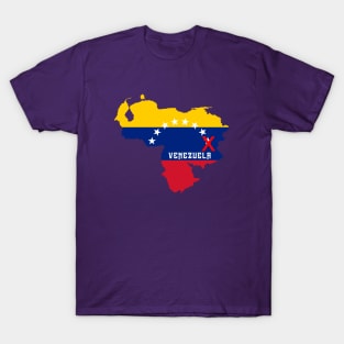 Venezuela flag & map T-Shirt